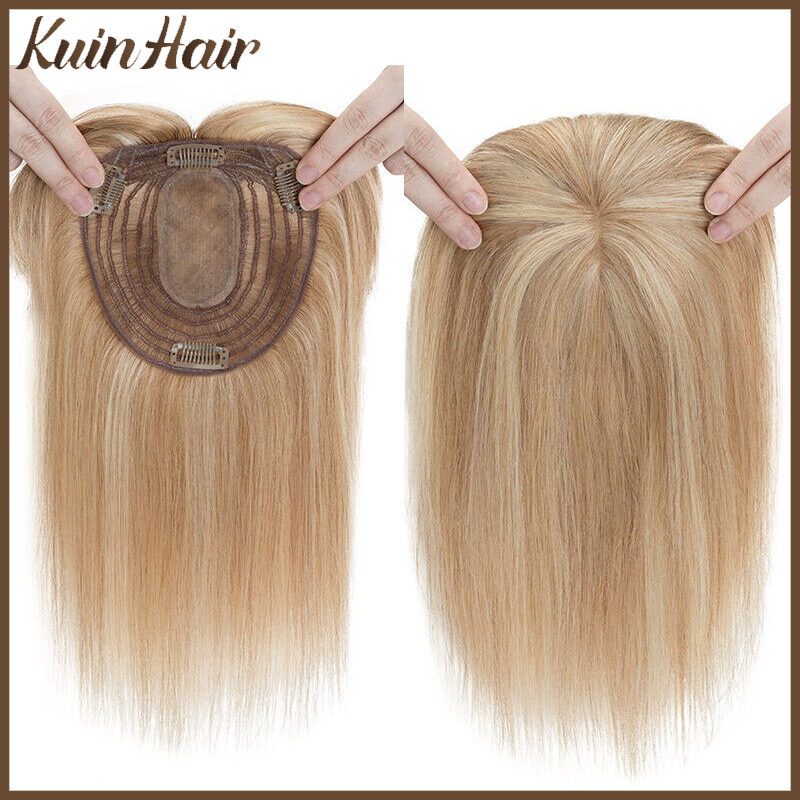 Seamless Clip In Hair Extensions Human Hair - Zijde Basis Top Vrouwen Topper Clip