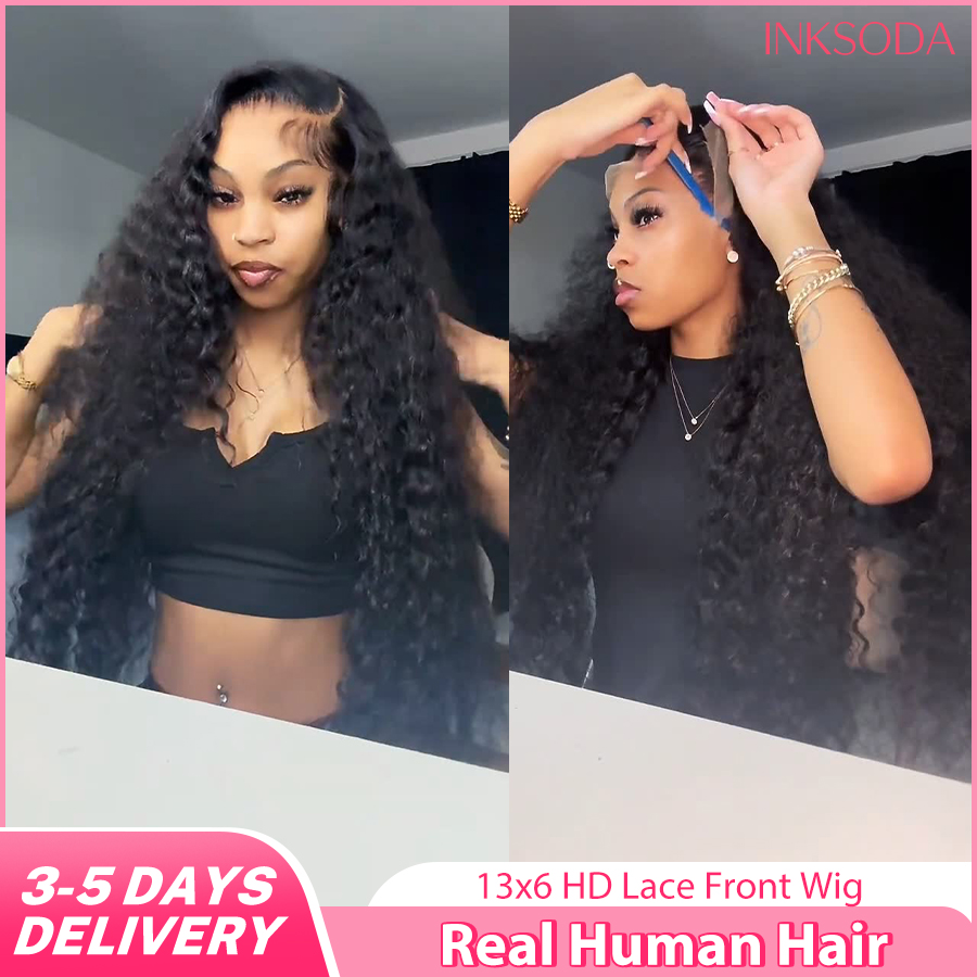 Lace Front Wigs - Deep Wave Haarwerken van Echt Haar