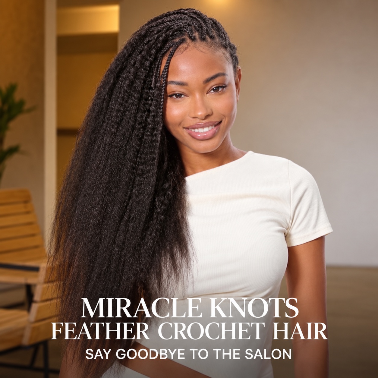 Feather Kinky Straight Crochet - Human Hair Wigs recensie en prijs