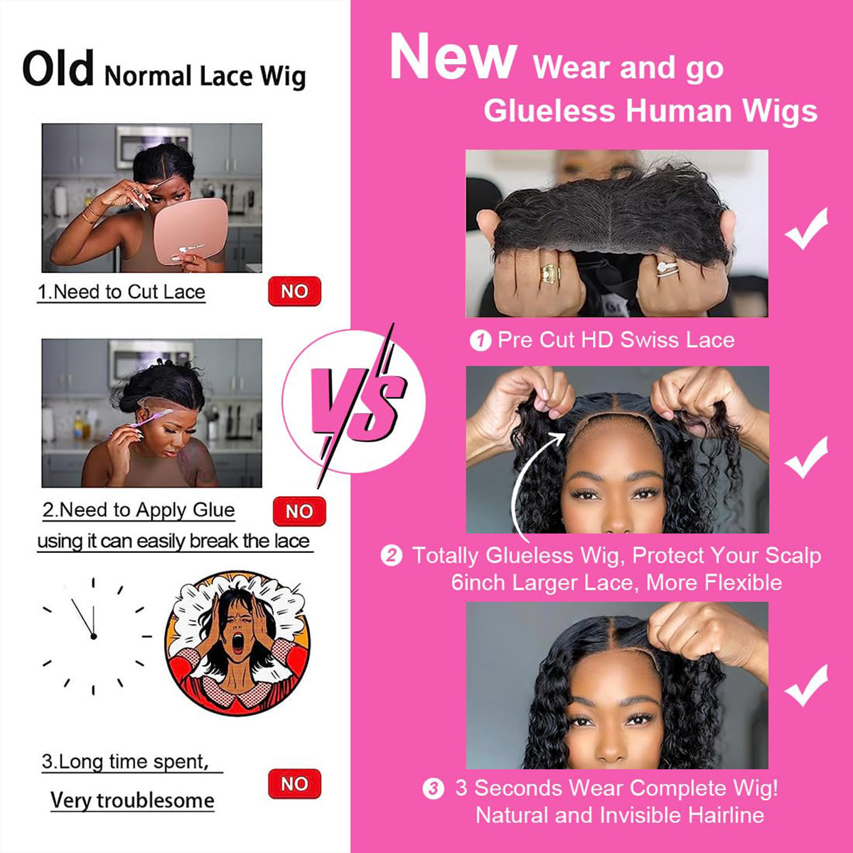 Super Double Drawn Vietnamese  - Glueless Wear And Go Human Hair Wig recensie en prijs