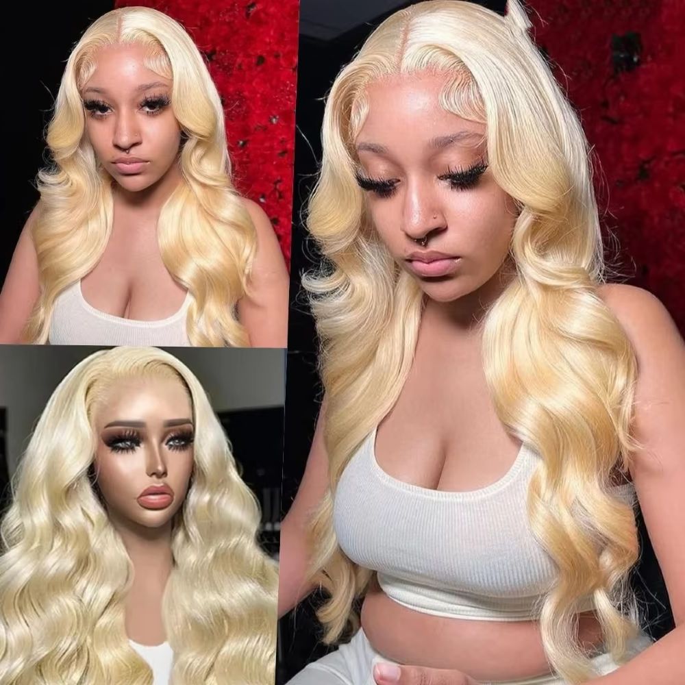 46 inch # 613 Blonde Body Wave - 613 Blonde Body Wave Lace Front Wig recensie en prijs