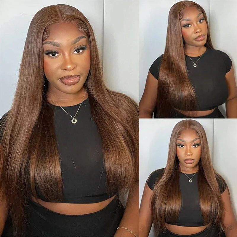 220% Dichtheid 34 Inch Chocola - Lace Front Wigs recensie en prijs