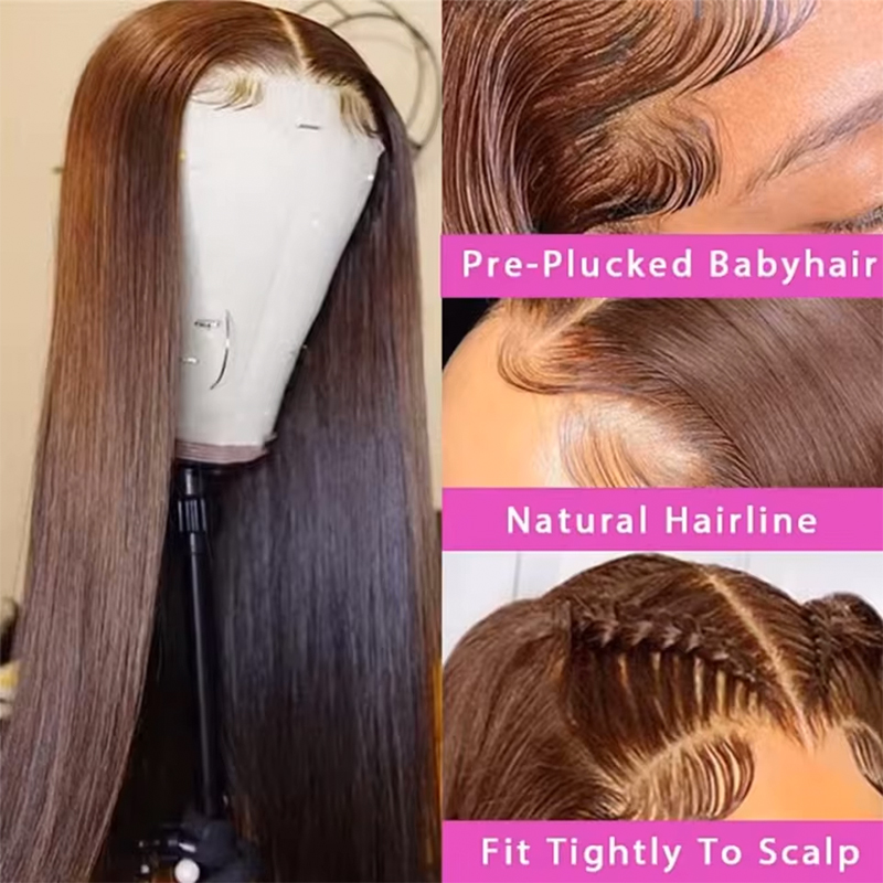 220% Dichtheid 34 Inch Chocola - Lace Front Wigs recensie en prijs